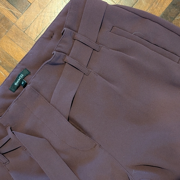 Mauve high waisted tapered dress pants - Picture 4 of 5